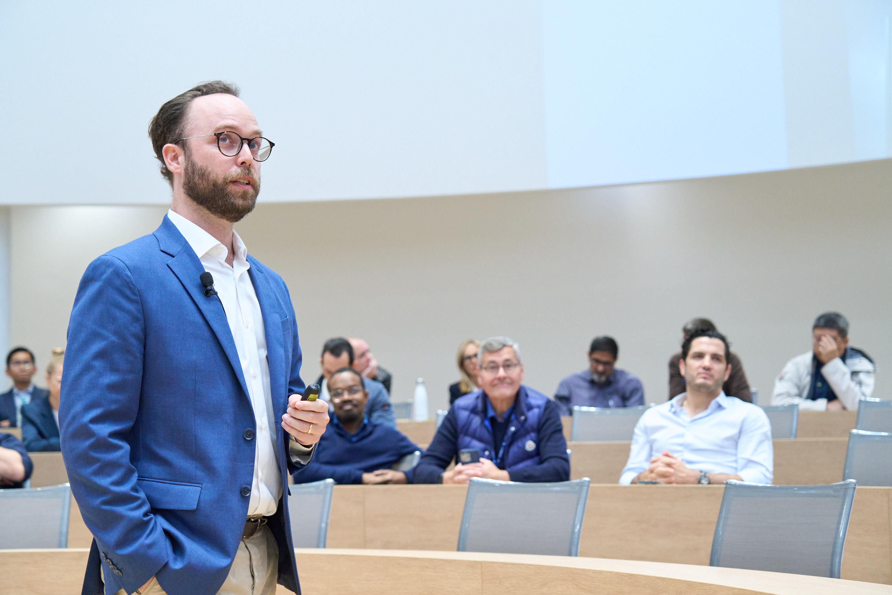 Garrett L. Brady teaching in a Bocconi lecture hall